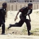 policemen running