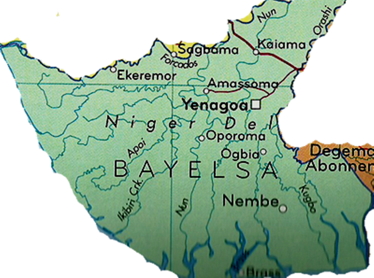 Bayelsa-map | Kpoko100.5FM