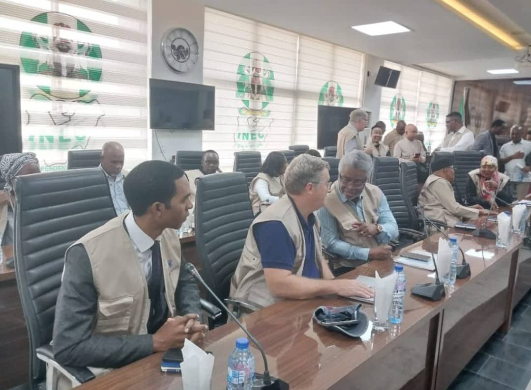 Commonwealth Oga, Thabo Mbeki Meet With INEC About Elections