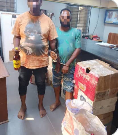 Police Arrest Two Pipo Wey Dey Produce Fake Drinks For Lagos
