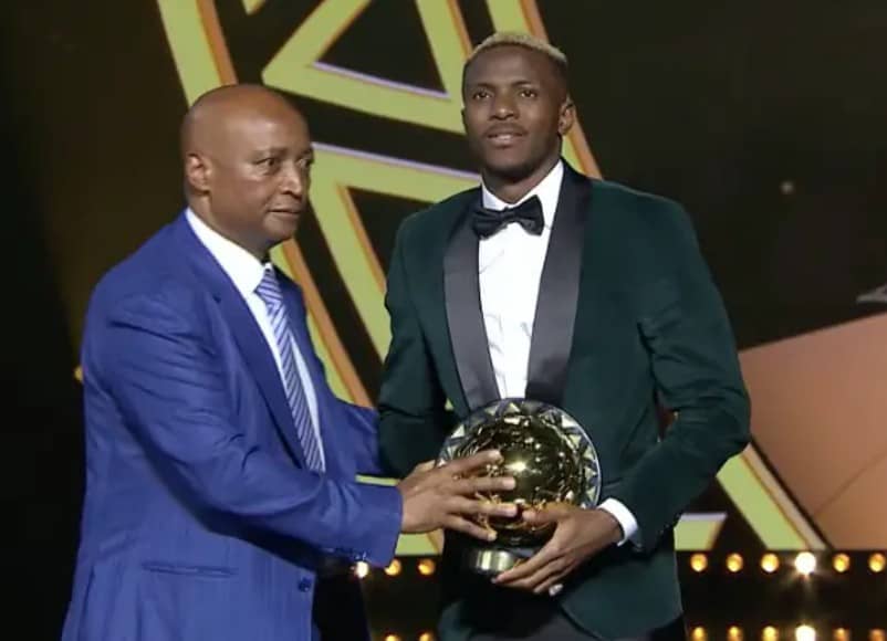 Striker Osimhen Make Name As CAF Player Of Di Year