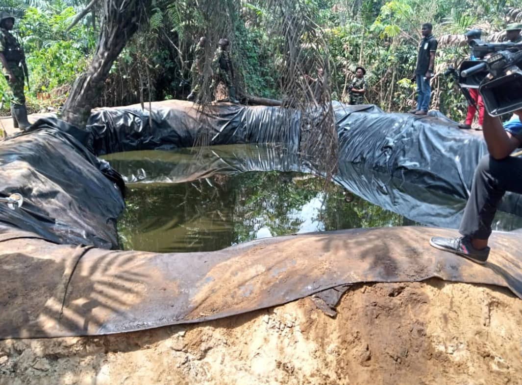 Army See 3m Litres Of Crude Oil Inside Rivers