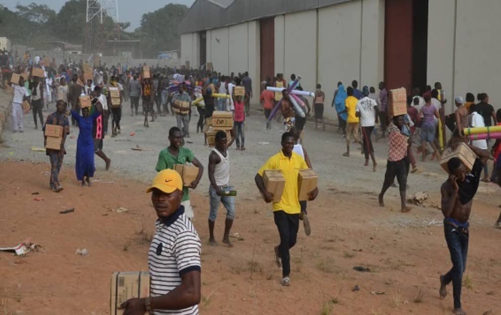 Men Uproot Warehouse For Abuja, NEMA Say Nor Be Dem Get Am