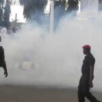 Police Don Use Teargas Take Finish Pensioners Wey Dey Protest For Lagos