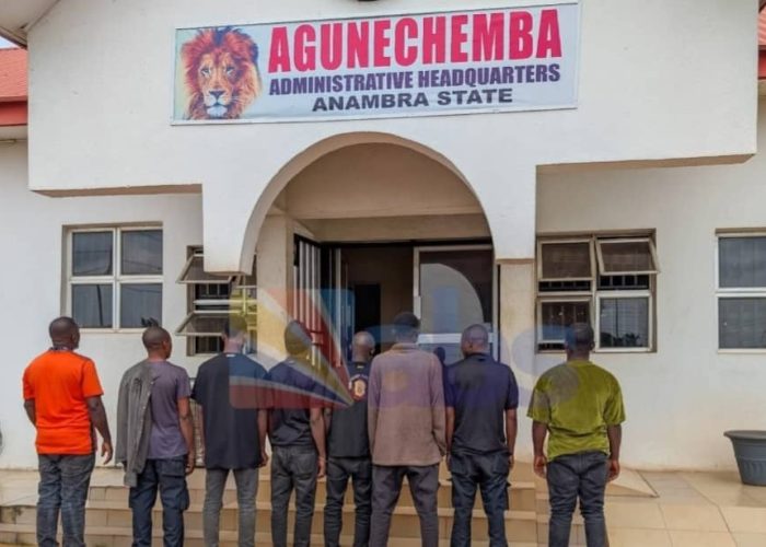 Agunechemba Don Sack 8 Vigilante Members Wey Beat NYSC Corper