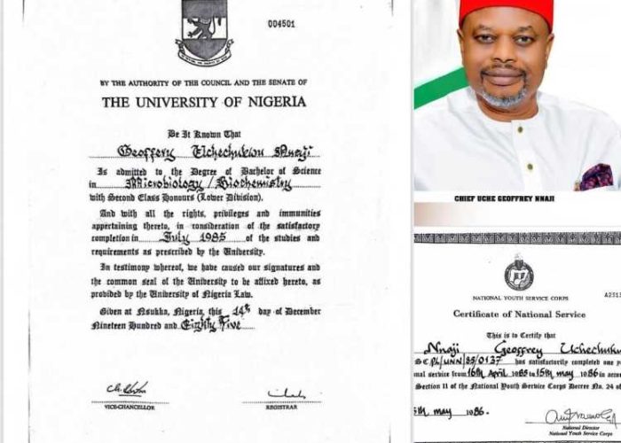 UNN Certificate Palava: No Impress Anybodi Use Your Secondary Skool Certificate Contest