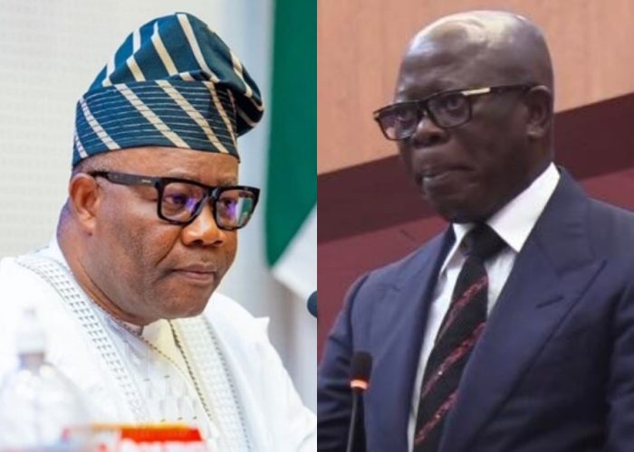 We Go Use Law Komot You From Senate – Akpabio To Oshiomhole