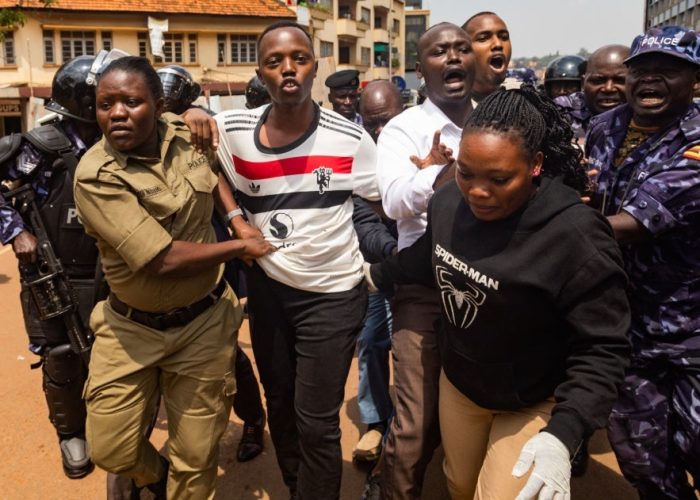 Uganda Youth Wey Protest, Land For Police and Court Room